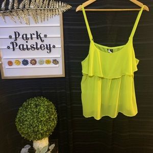Torrid Shear Yellow Tank Top
